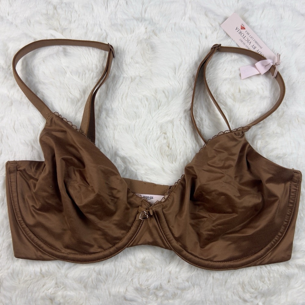 Victoria's Secret Body by Victoria Lined Demi Underwire Bra Bronze Brown 32DD